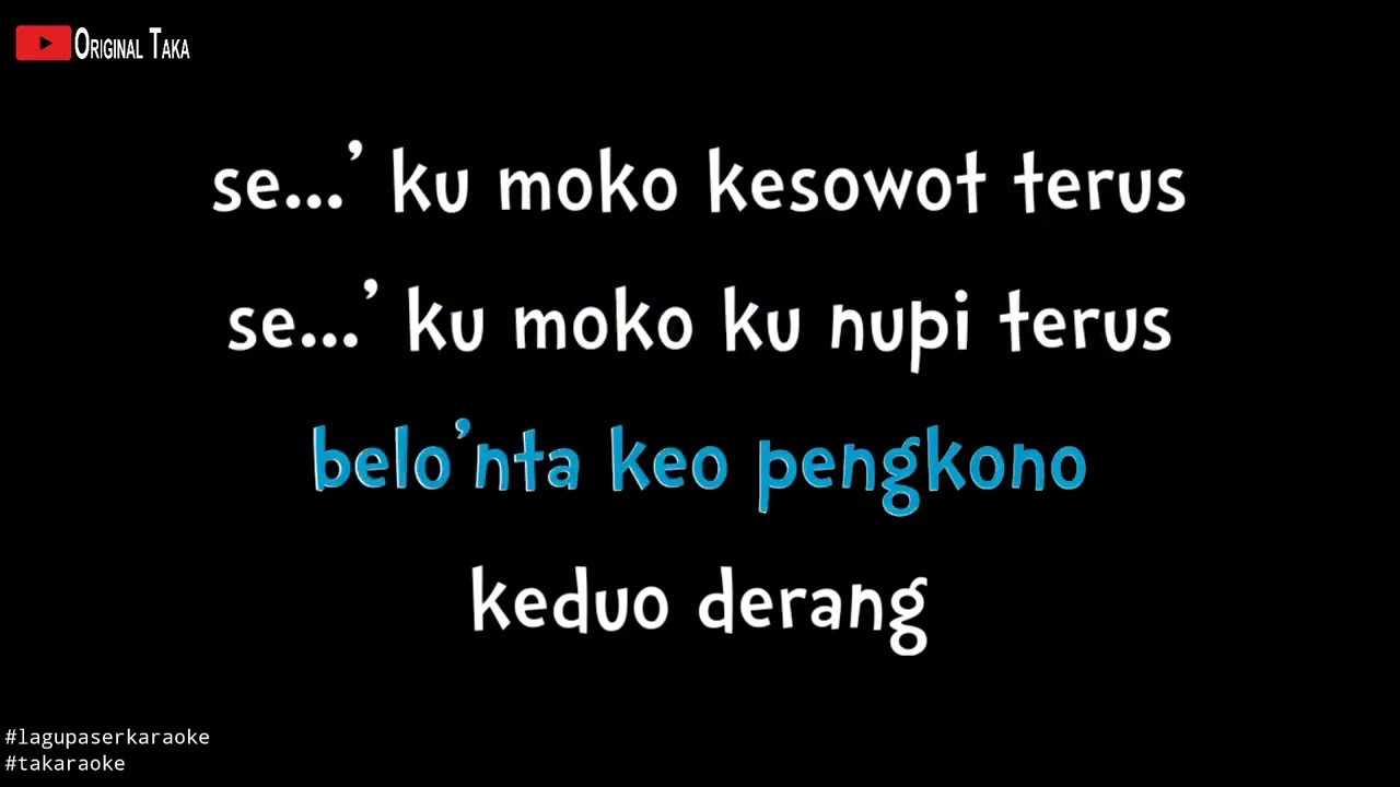 Lagu Paser - Sungai Kandilo (Karaoke)