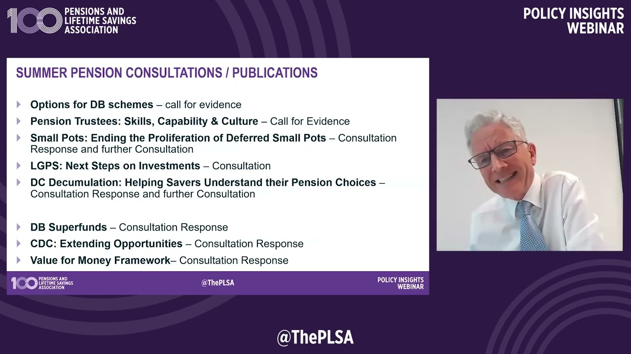 PLSA Policy Insights Webinar: The Mansion House Reforms
