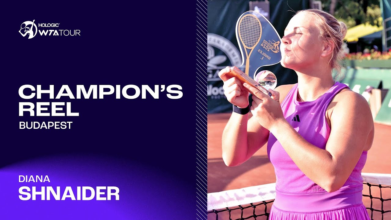 Budapest champion Diana Shnaider's TOP PLAYS to clinch titles on all surfaces in 2024! 🏆