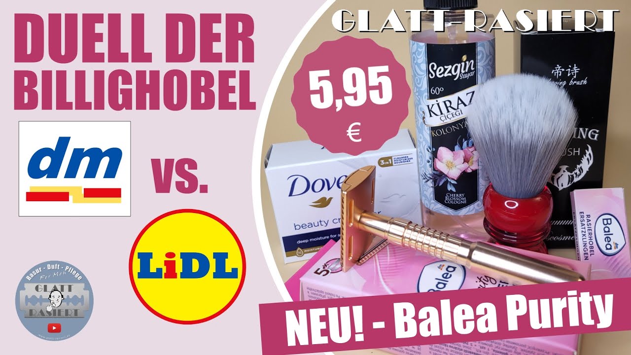 NEU BEI dm 5,95€ ║ Balea Purity Rasierhobel / Nassrasur // GLATT - RASIERT