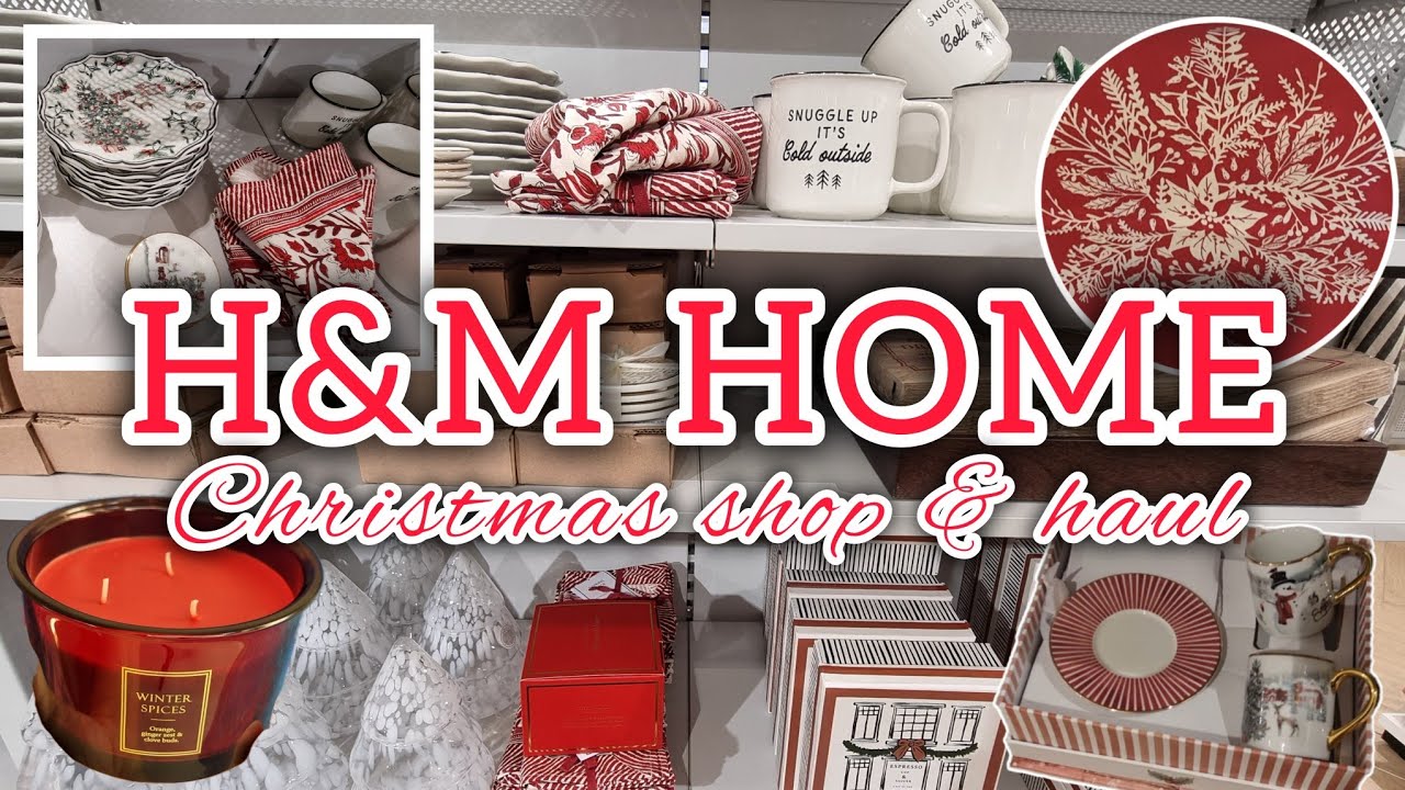 H&M CHRISTMAS HOME SHOP: Come home decor shopping with me vlog