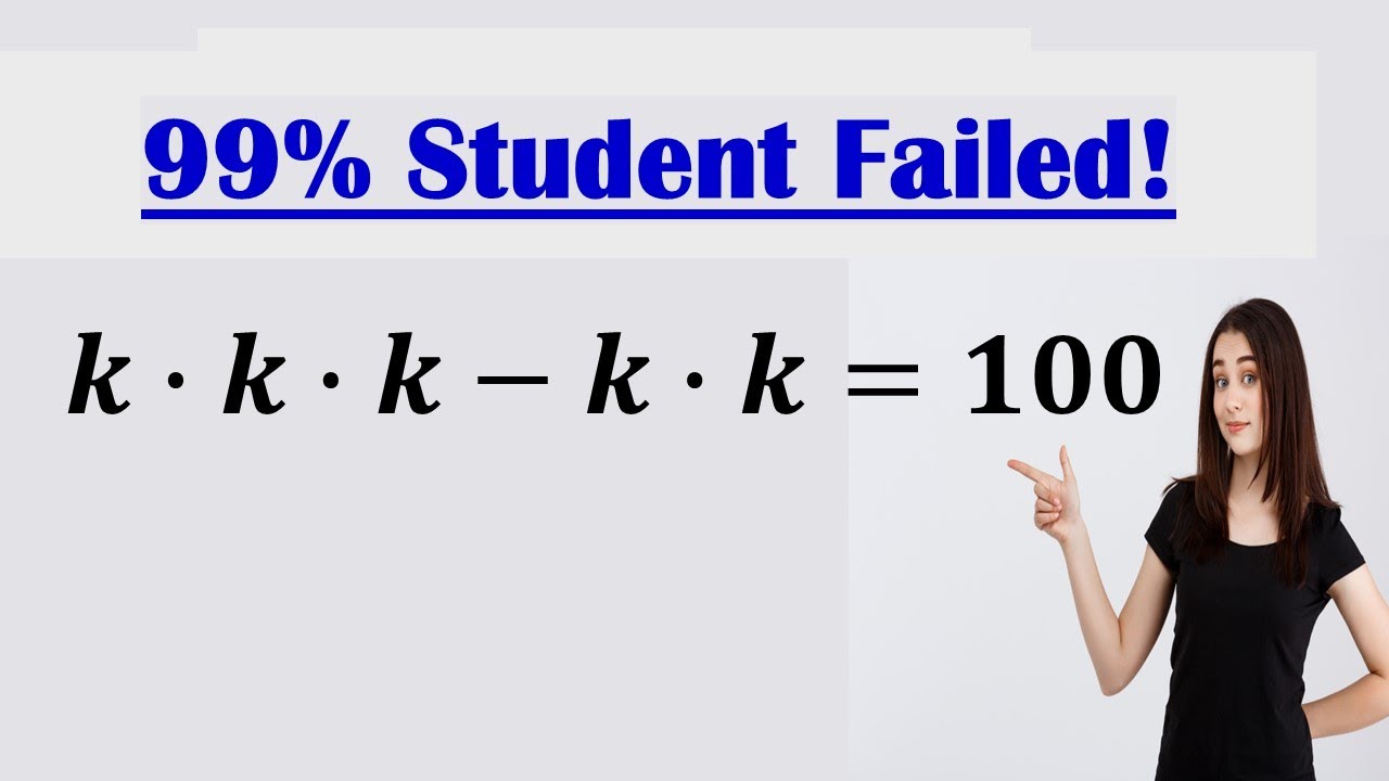 Solving a 'Harvard' University entrance exam |Find k?