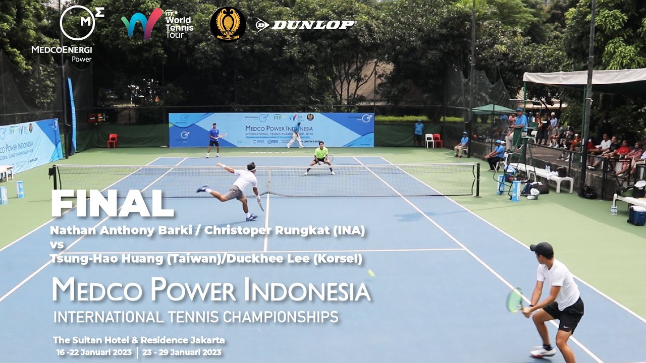 FINAL DOUBLES ITF Nathan / Christo x Tsung-Hao Huang (Taiwan)/Duckhee Lee (Korsel)