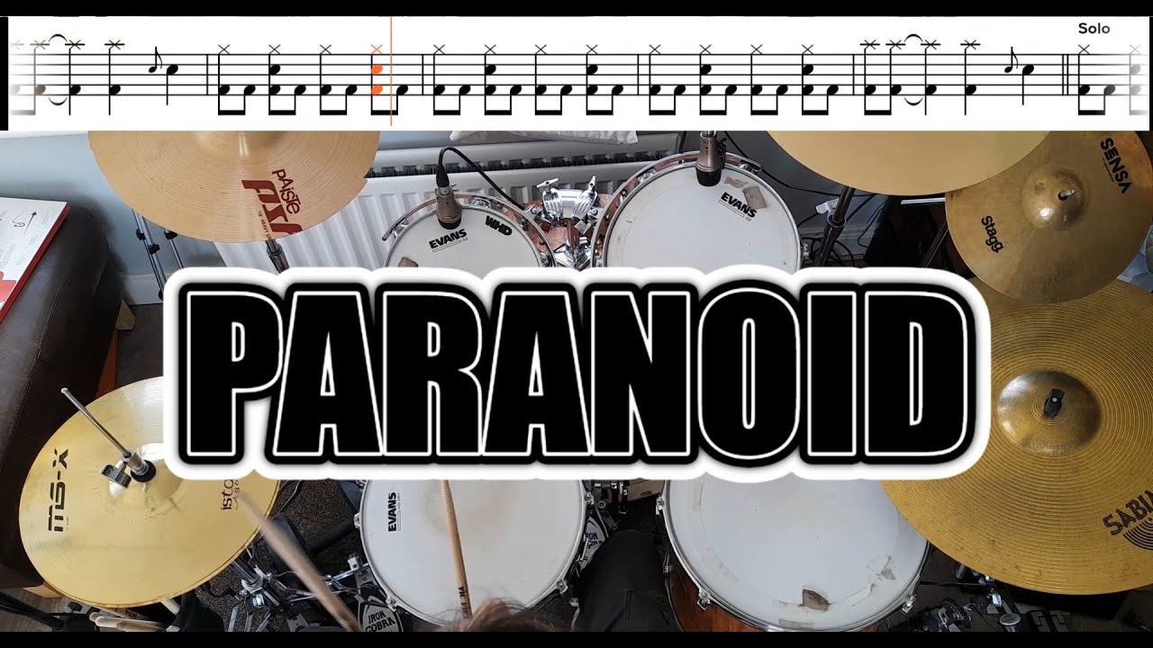 Black Sabbath - Paranoid - Drum Cover With TABS