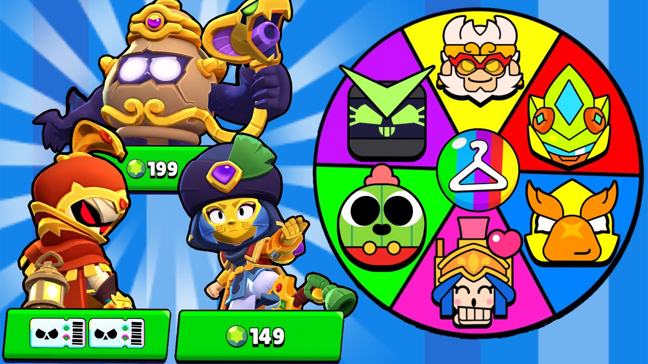 GÖREVİ YAPAMAZSAM ÇARKTAN ÇIKAN KOSTÜMÜ SATIN ALIYORUM (8 YENİ KOSTÜM) !! BRAWL STARS