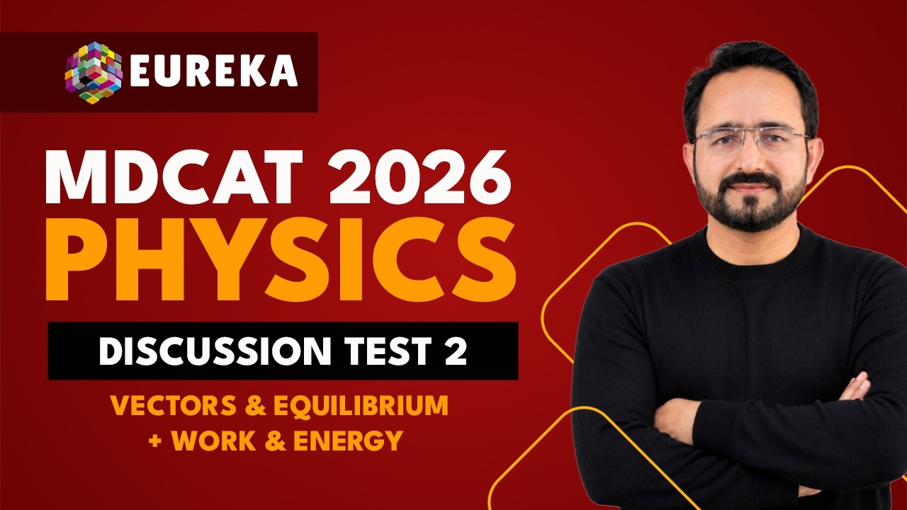 30-DAY FREE MDCAT TEST SESSION | DISCUSSION PHYSICS TEST 2 | MDCAT 2026 | EUREKA ACADEMIA