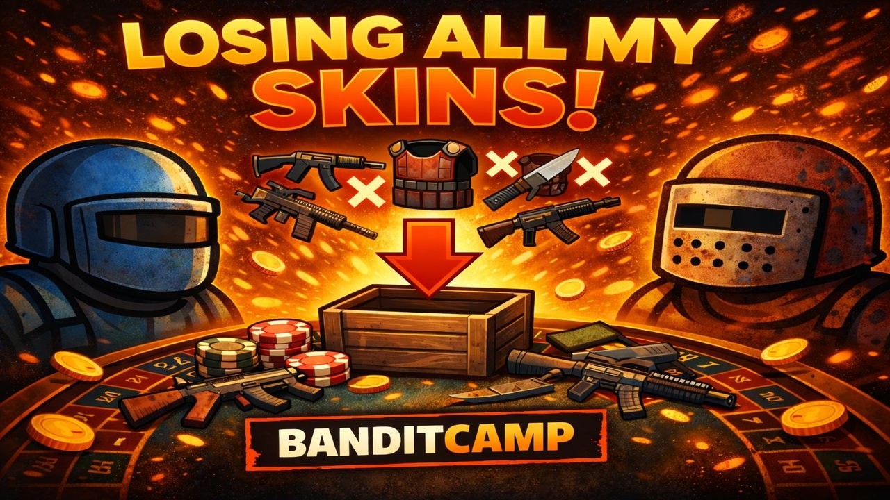 LOSING ALL MY RUST SKINS ON BANDIT CAMP!