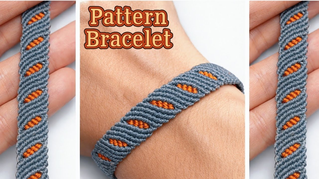 Pulseira Macrame ( Tutorial Pattern Bracelet) Passo a Passo 