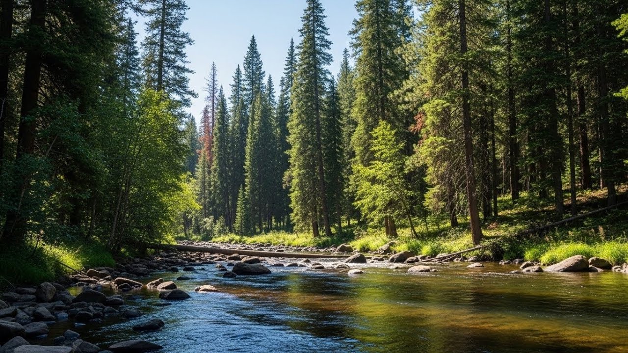 Flowing River Ambience 🌊 Peaceful Sound for Meditation, Focus, and Deep Relaxation #44