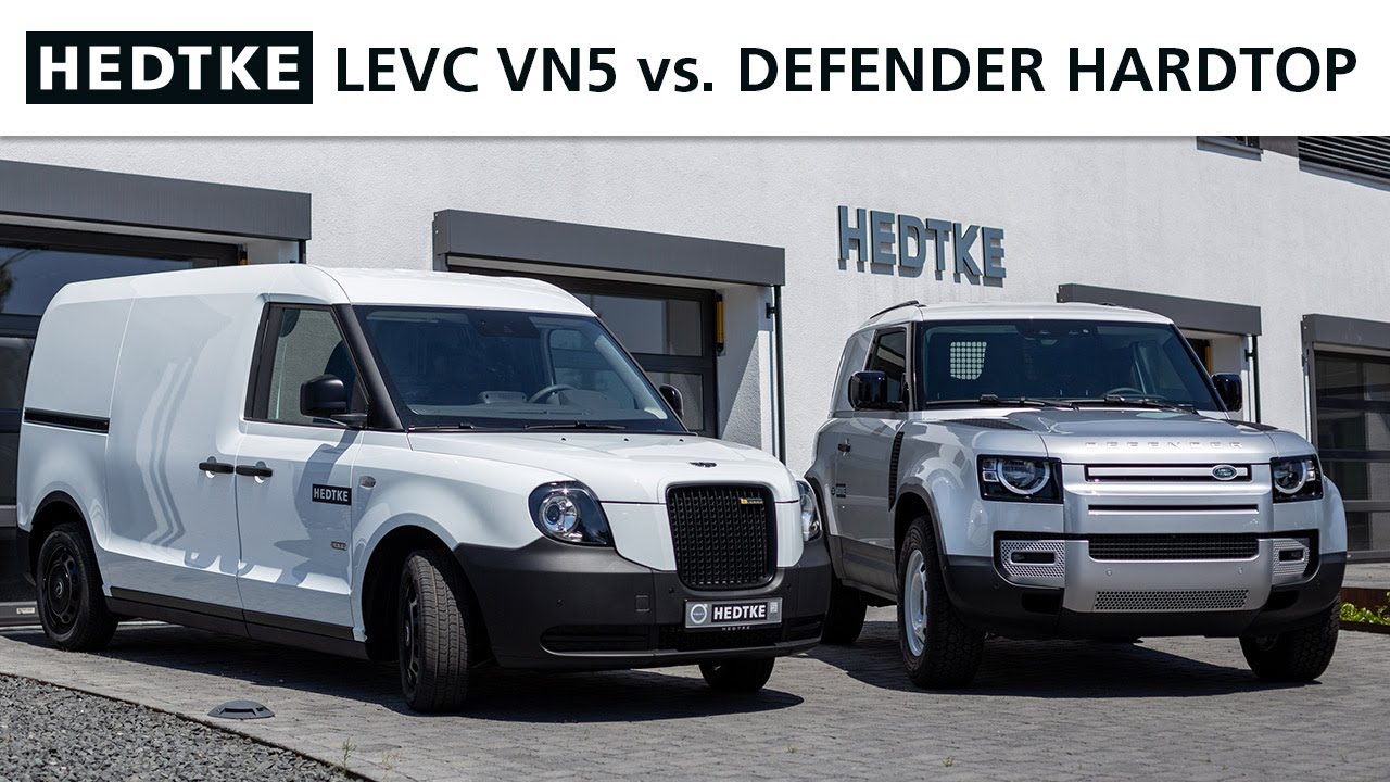 Jetzt bei Hedtke: LEVC VN5 vs. Land Rover Defender Hard Top // Nutzfahrzeuge bei Hedtke