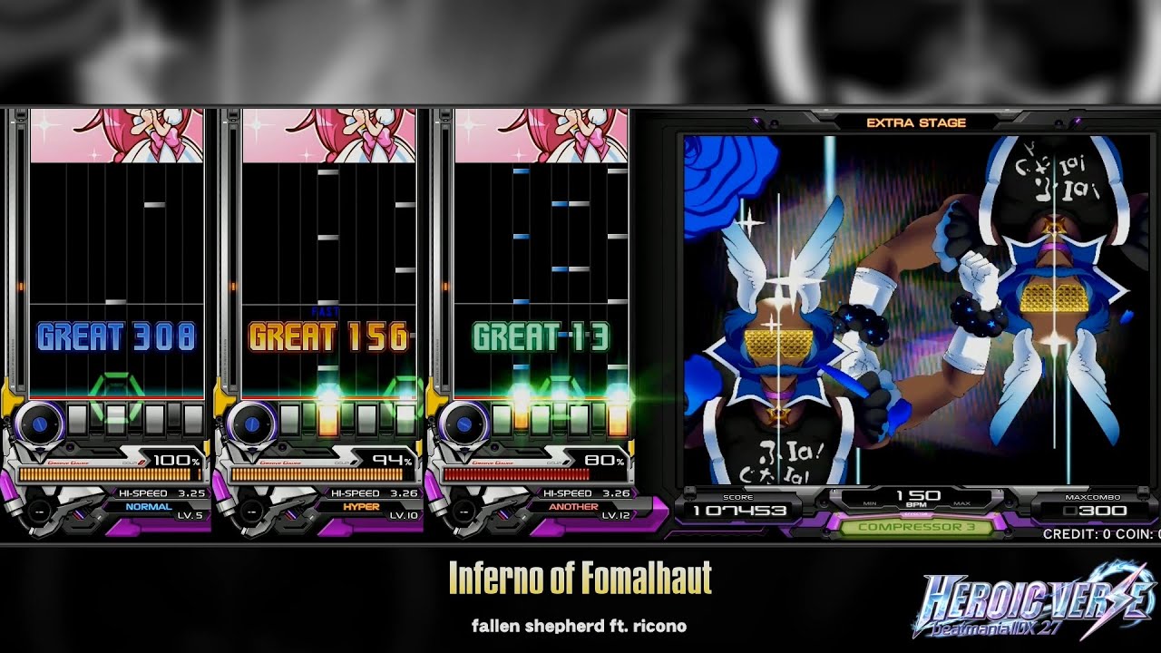 [beatmania IIDX 27 HEROIC VERSE] Inferno of Fomalhaut (SPN/H/A 5/10/12)