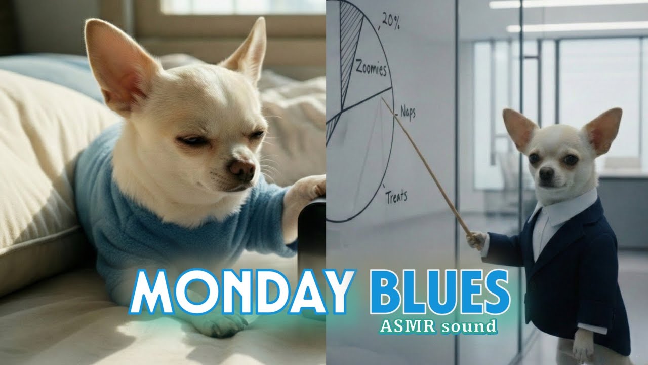ASMR Vlog 9 - Life of Pipi: a Corporate Dog 👔💼 #shorts #asmr #dogsoftiktok #dogsofyoutube