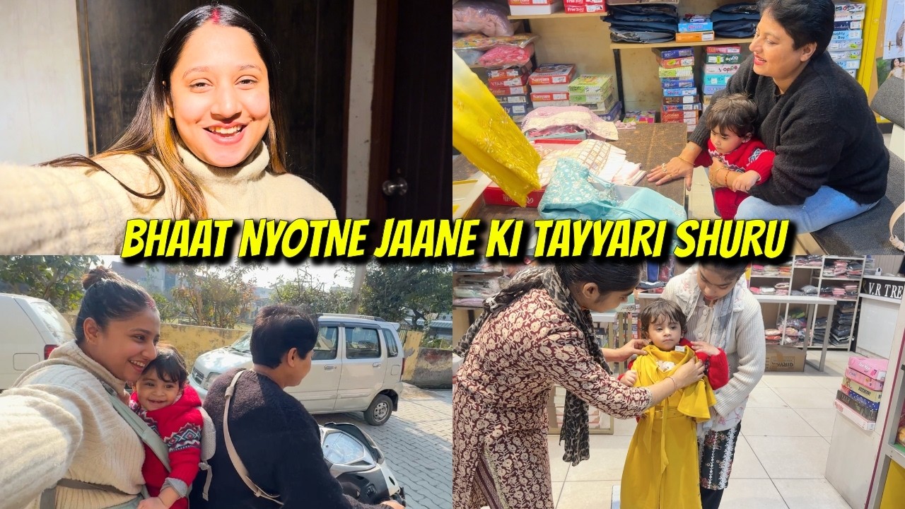 Maa Is Super Excited || Bhaat Nyotne Jaane Ki Tayyari || Jinisha Ki Karayi Shopping ||