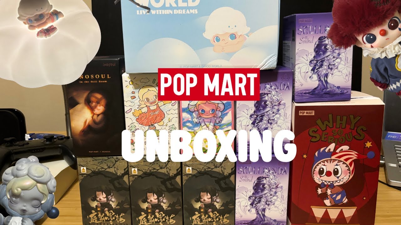 Random Popmart Unboxing: Dimoo, Skullpanda, Zsiga, Inosoul!! Plus Shaking Tips