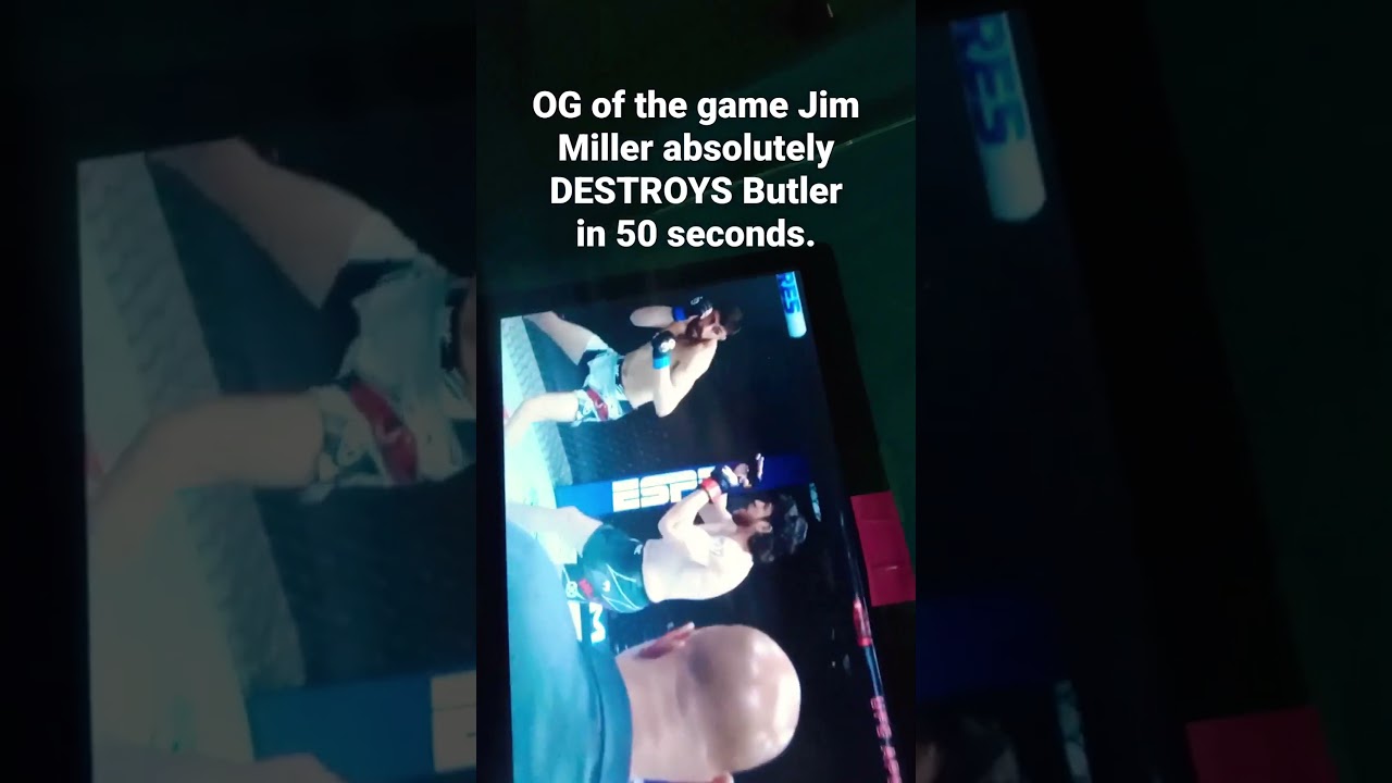 INSANE MUST WATCH KO! Miller vs Butler 50 second fight. #mma #ufc #fight #ko #combat