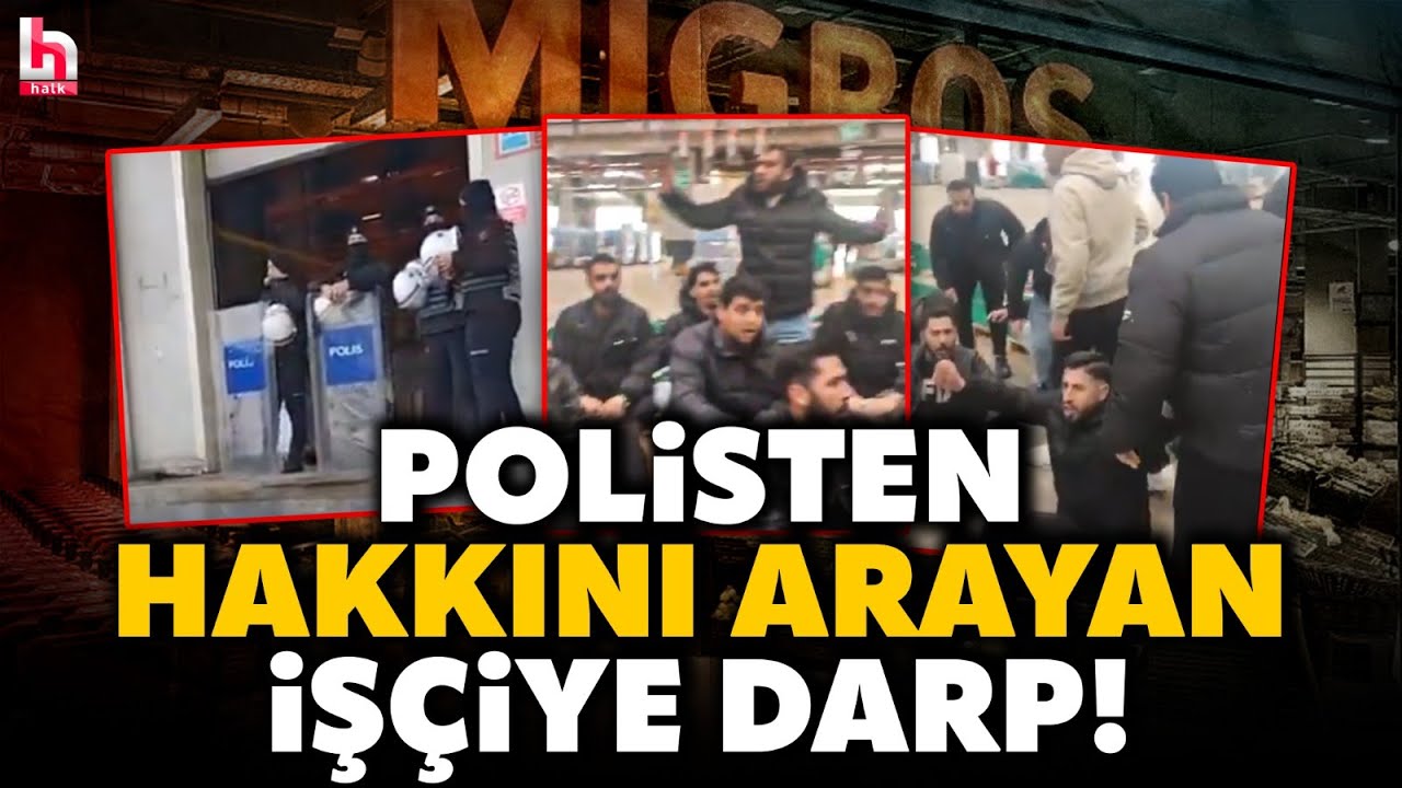 Migros direnişinde gergin anlar! İşçiler depoyu işgal etti! Çevik kuvvet böyle müdahale etti!