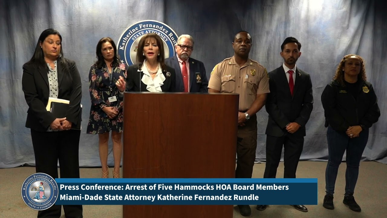 Press Conference: Arrest of Five Hammocks HOA Board Members
