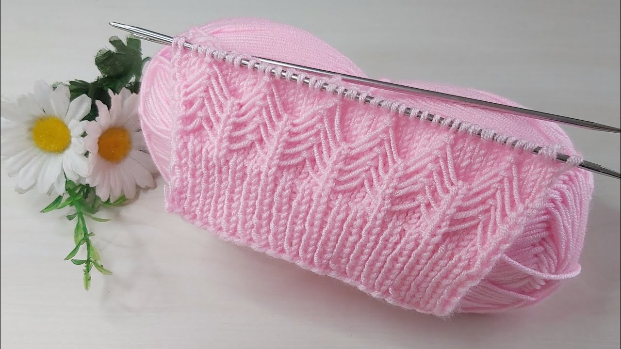 İki şiş kolay örgü model anlatımı ✅crochet knitting