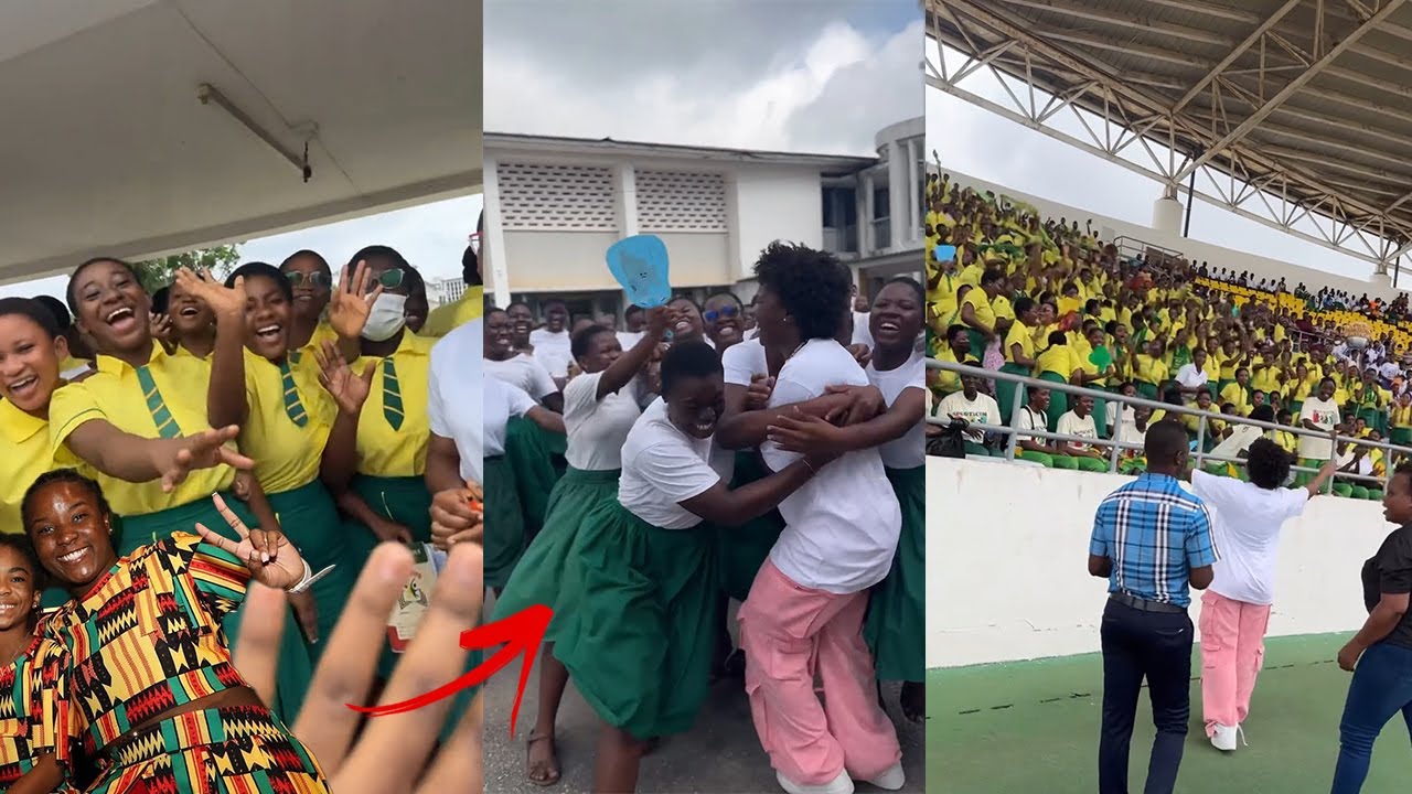 Afronita Visited Her alma Mater (Wesley Girls’ High School) and This Happened 😍
