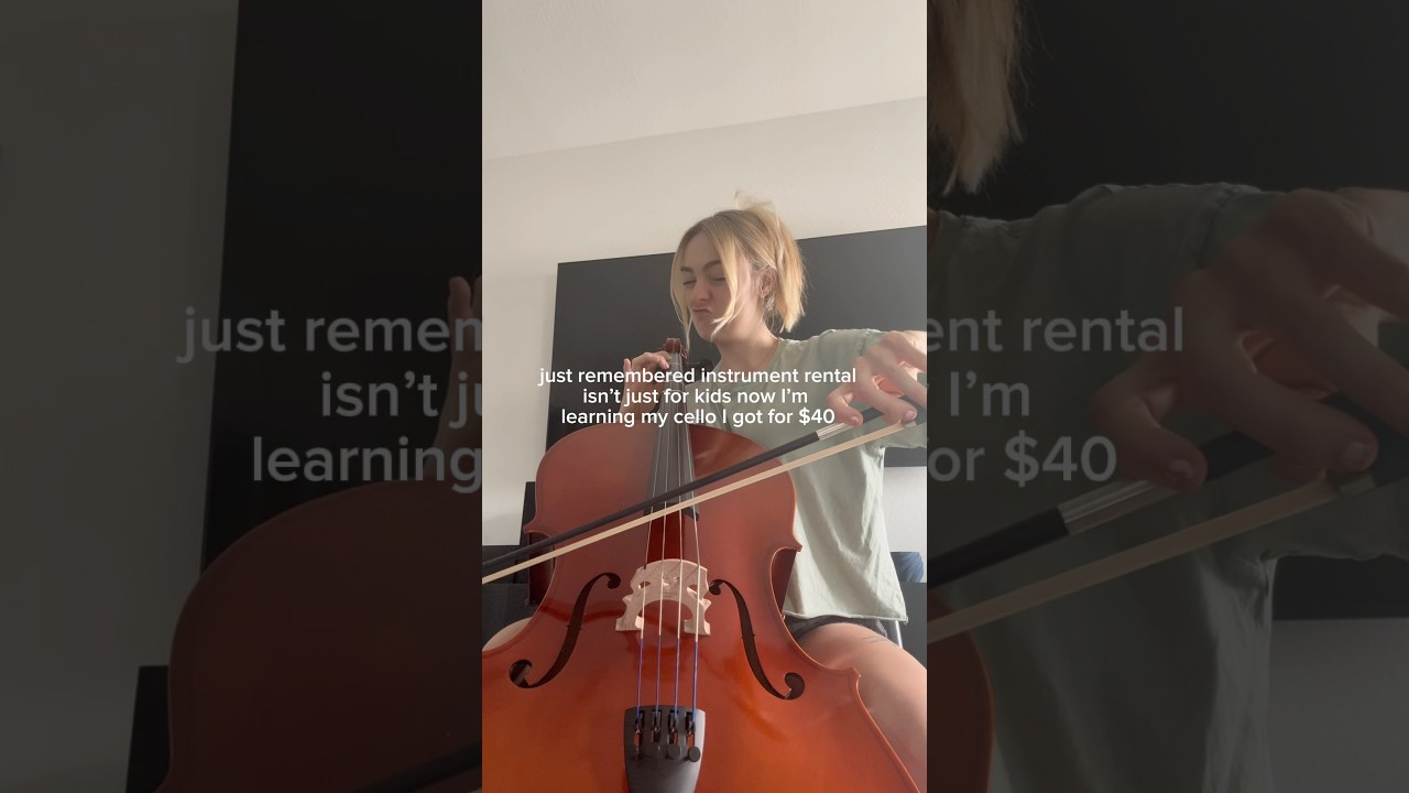 this is your sign to rent an instrument you&rsquo;ve always wanted to learn ✨ #cello