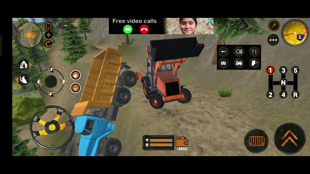 Backhoe Loader JCB Simulator Gameplay - Indian Vehicles JCB Truck Van Driving Android Gameplay