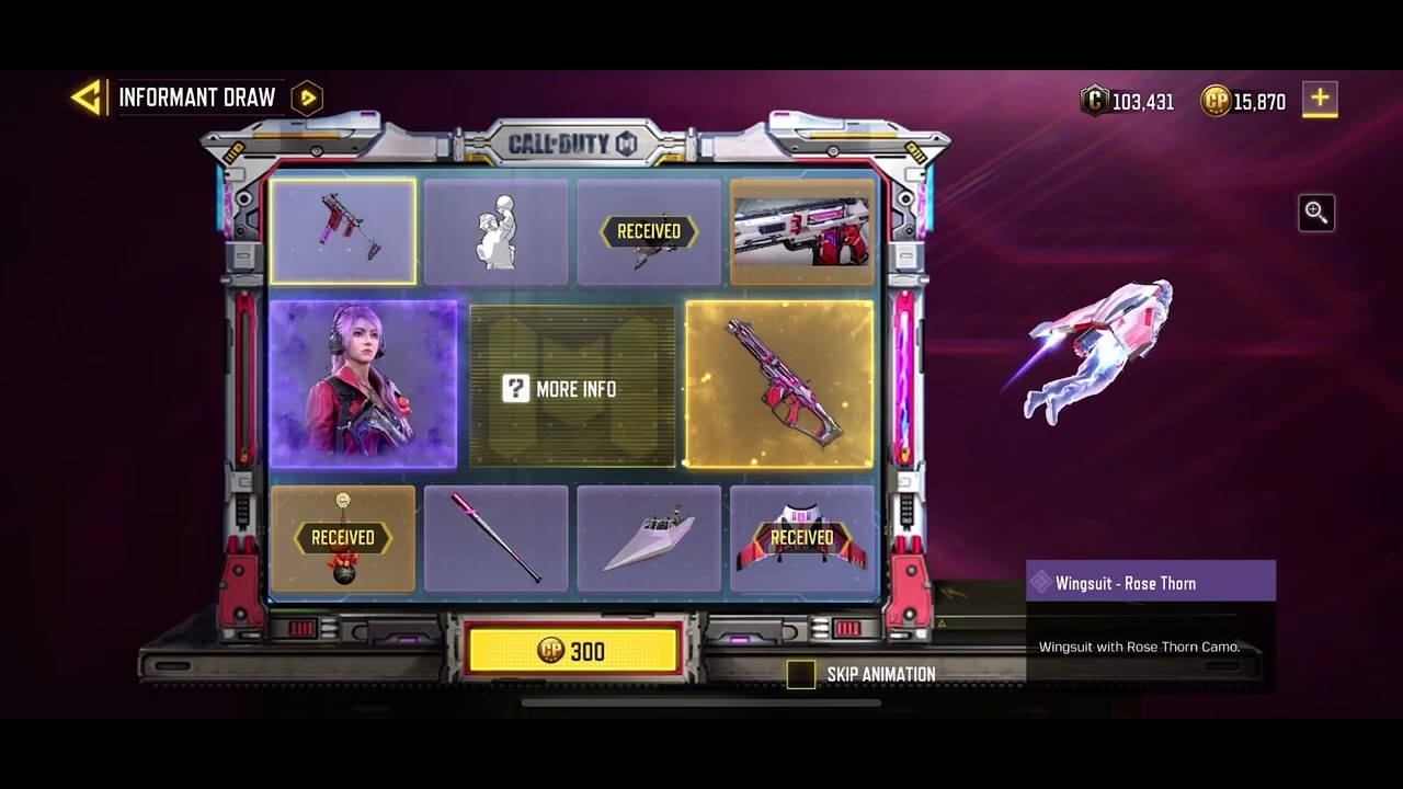 *New* Informant Draw Unlocking | Scylla Rose Redd & DR-H Blood Rose | Cod Mobile | Battle Royale