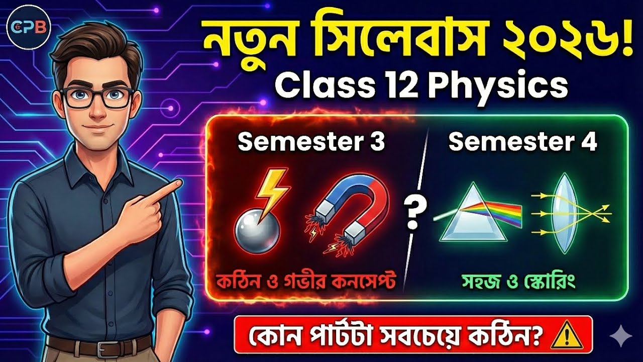 উচ্চমাধ্যমিক ফিজিক্স সিলেবাস ও টপার্স গেমপ্ল্যান | Class 12 Physics Syllabus 2026 WBCHSE