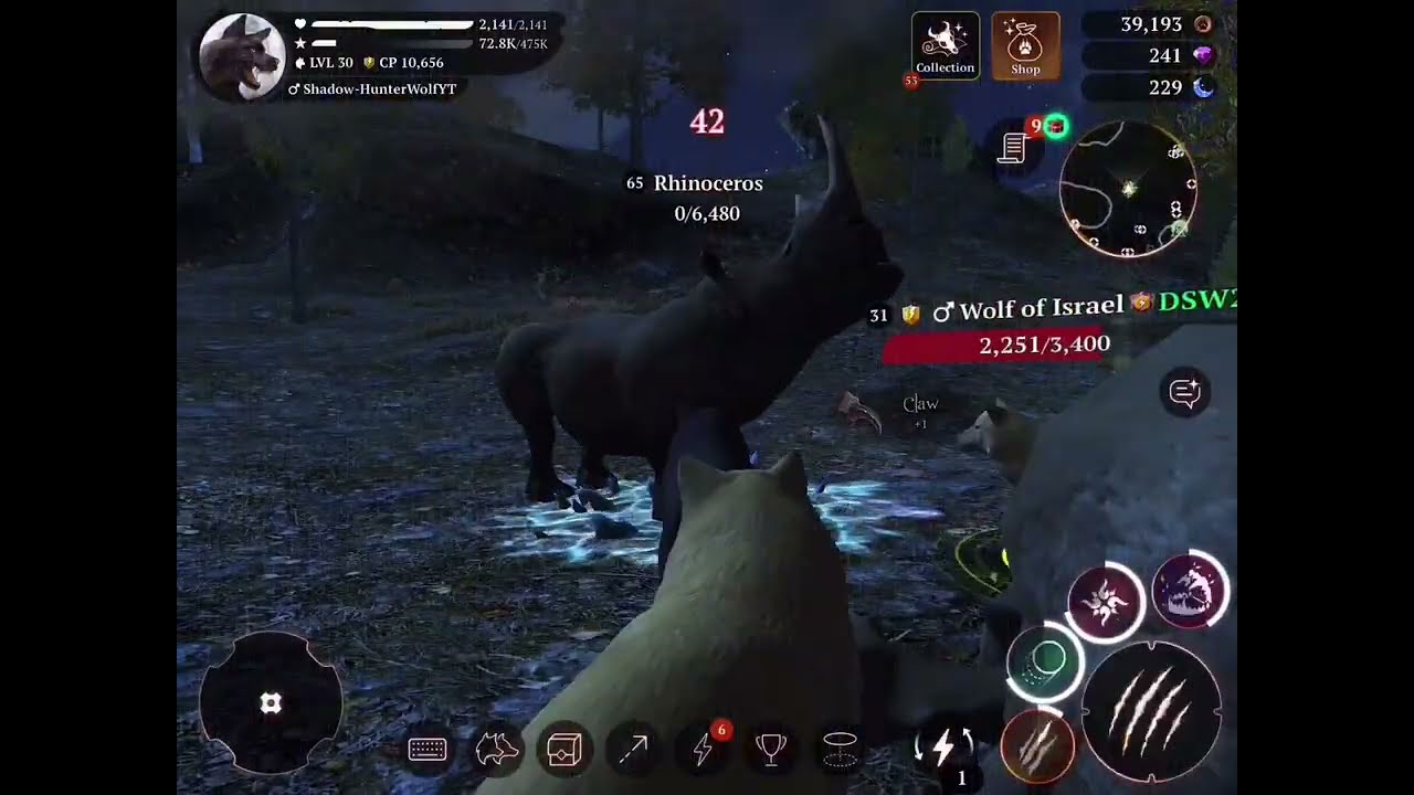 The Wolf - I hunted with many random wolves while we were hunting a champion - new level!!🔥🔥🐺