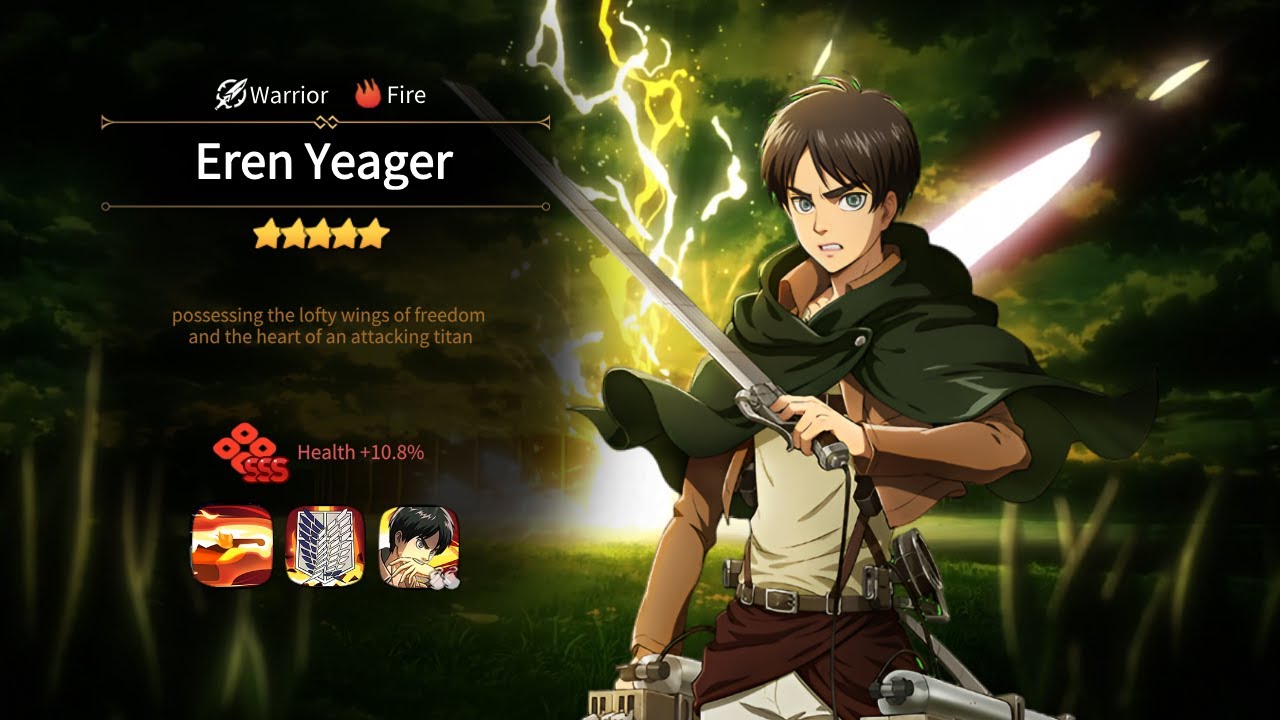 Epic Seven x Attack on Titan Collaboration | Eren Preview (fanmade collab #10)