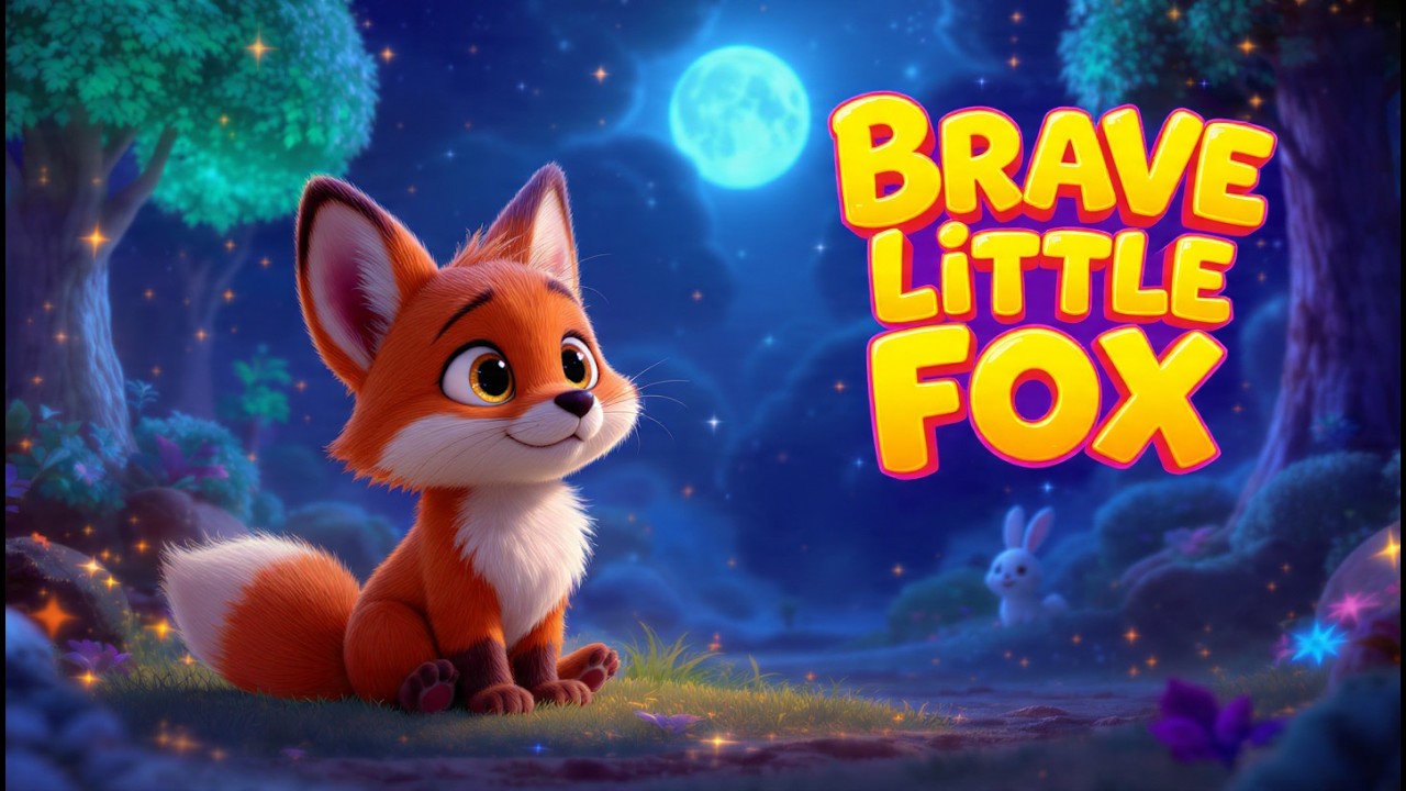 Scared of the Dark? 🌙 Brave Little Fox Bedtime Story for Kids
