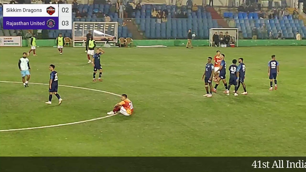 Live ! Rajasthan United FC Vs Sikkim Dragons FC