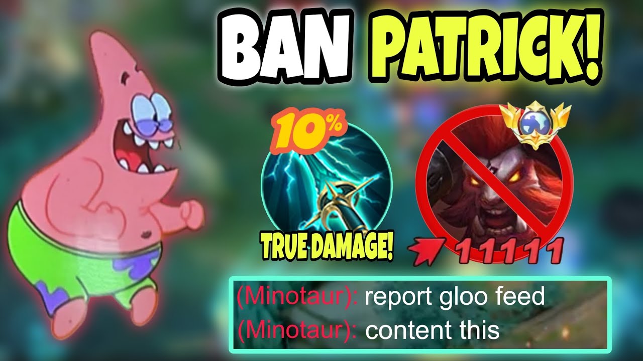 BAN GLOO PATRICK SKIN, I GOT 18 KILLS GLOO ANNOYING (MVP 11.5) TOPGLOBAL GLOO
