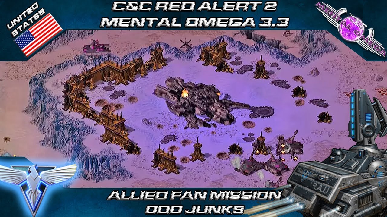 MENTAL OMEGA 3.3 Red Alert 2 - Allied Fan Mission ODD JUNKS
