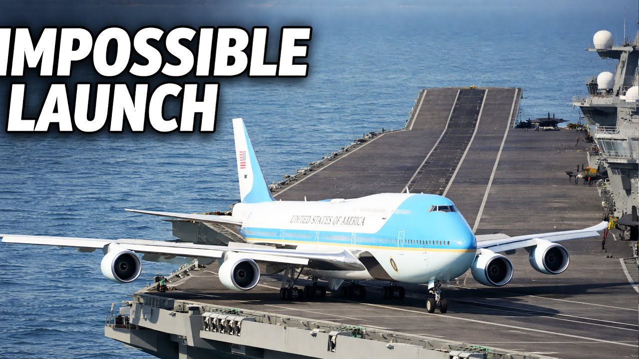Boeing 747 USA Performs Rapid Takeoff from an Aircraft Carrier | Flight Simulator Scenario