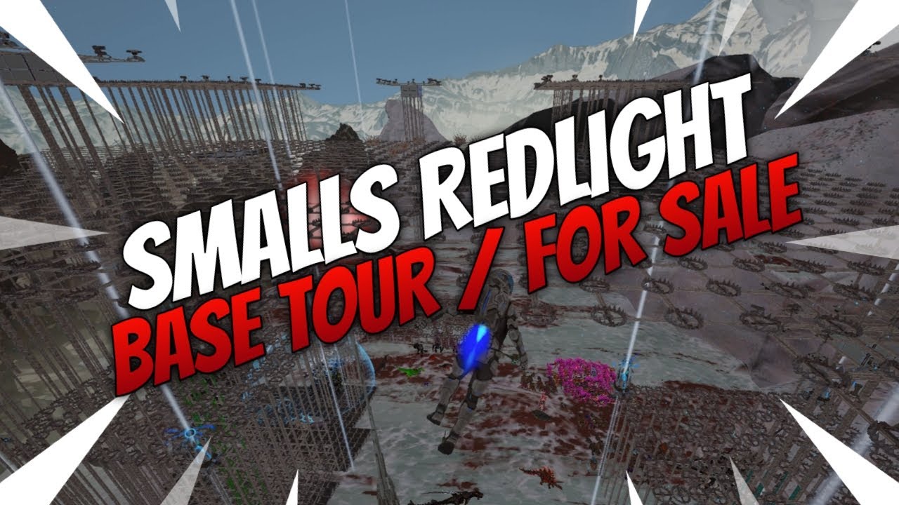 ARK Official Small Tribes PVP || REDLIGHT BASE TOUR (SOLD)