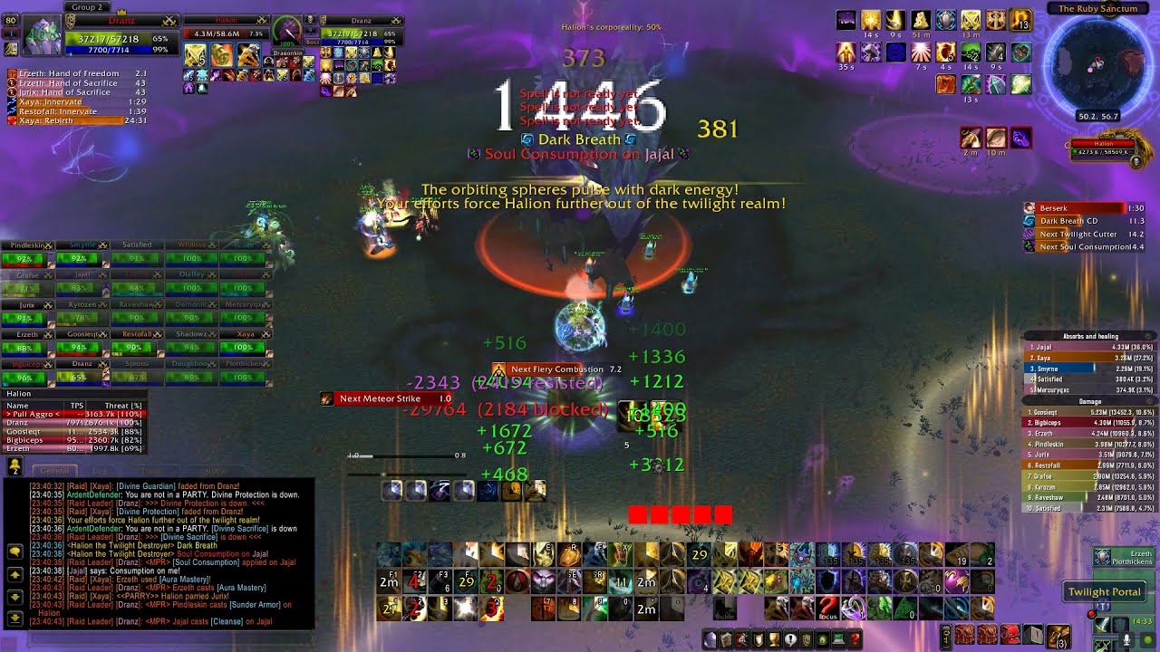 Warmane - Icecrown || Can't Afford Retail - Ruby Sanctum 25HC Protection Paladin PoV