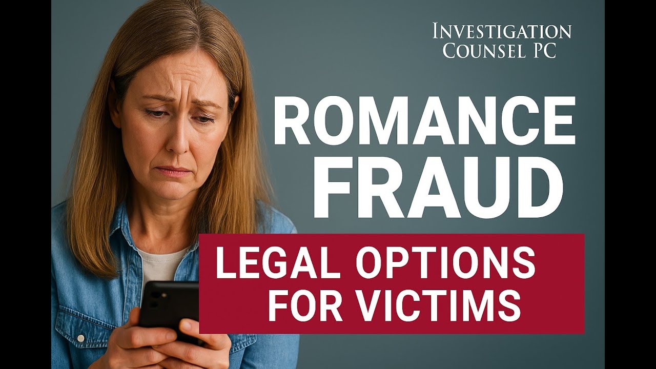 Romance Fraud in Canada: Legal Options for Victims | Investigation Counsel PC