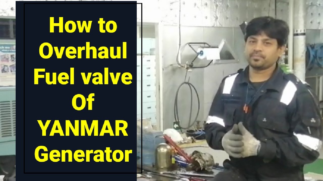 How do they do... How to overhaul YANMAR generator fuel valve.... PART - 1