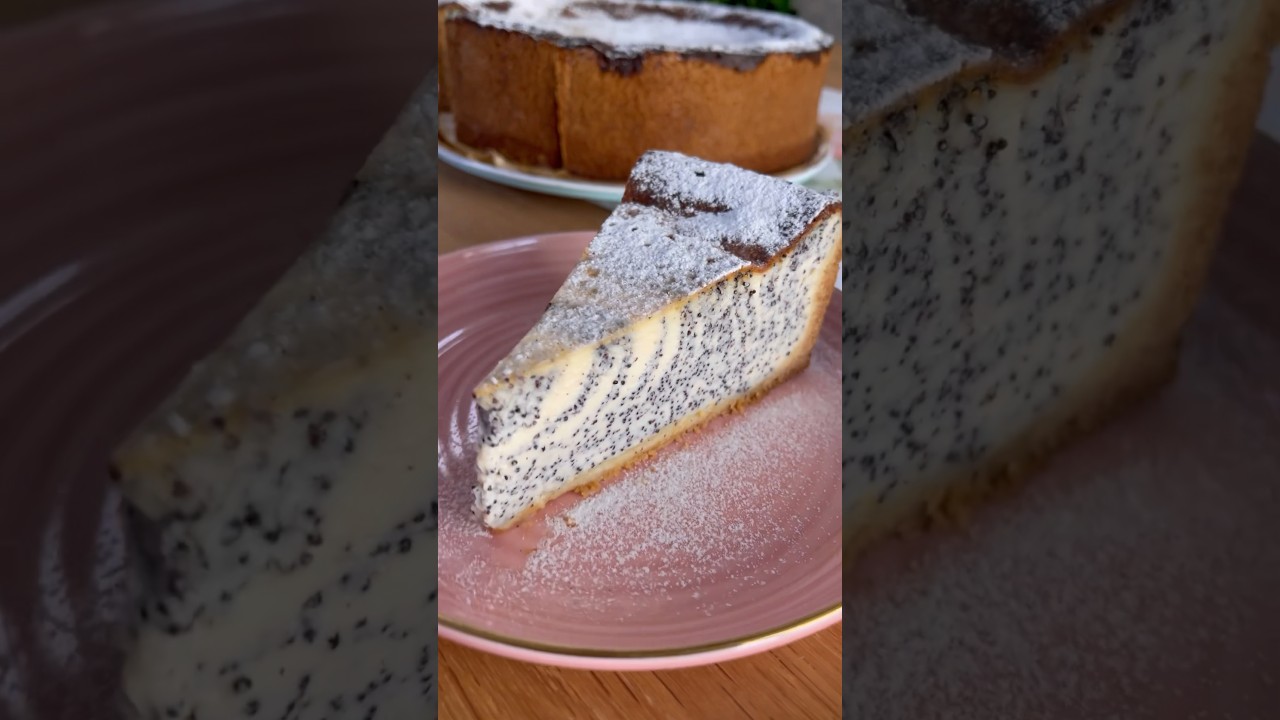 Mohn-Vanille K&auml;sekuchen #baking #cheesecake #recipe