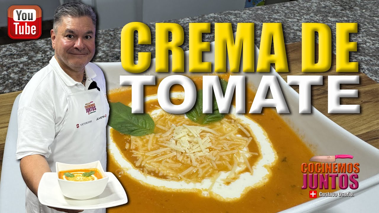Como hacer una CREMA DE TOMATE | Muy fácil