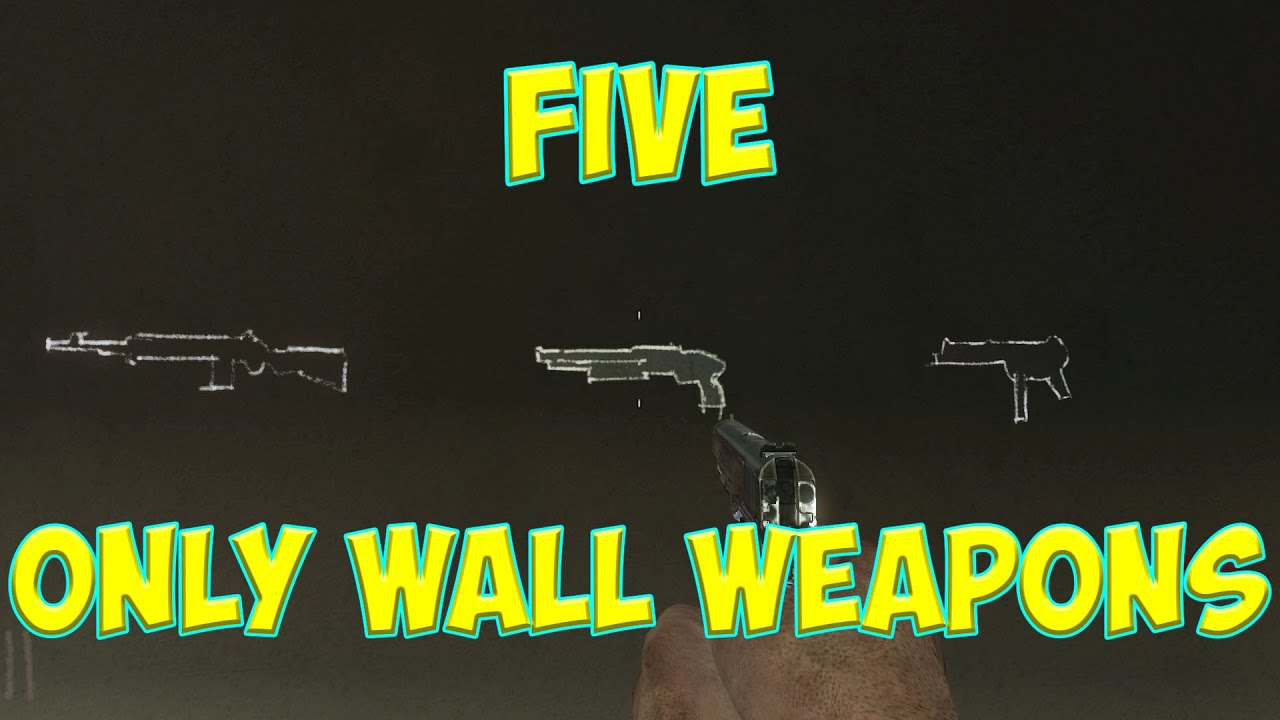 FIVE. Only Wall Weapons. Solo Gameplay. BO1 Zombies