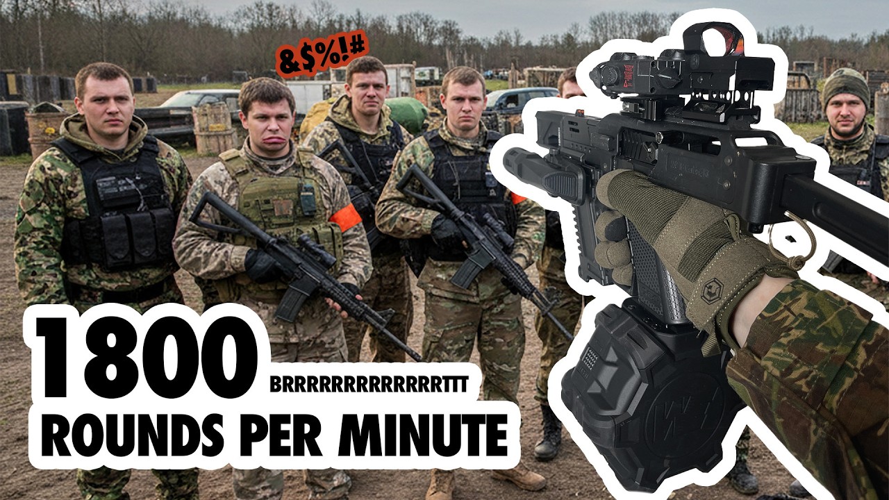 I Built a 1800RPM Airsoft SMG… Then Used It in a Game