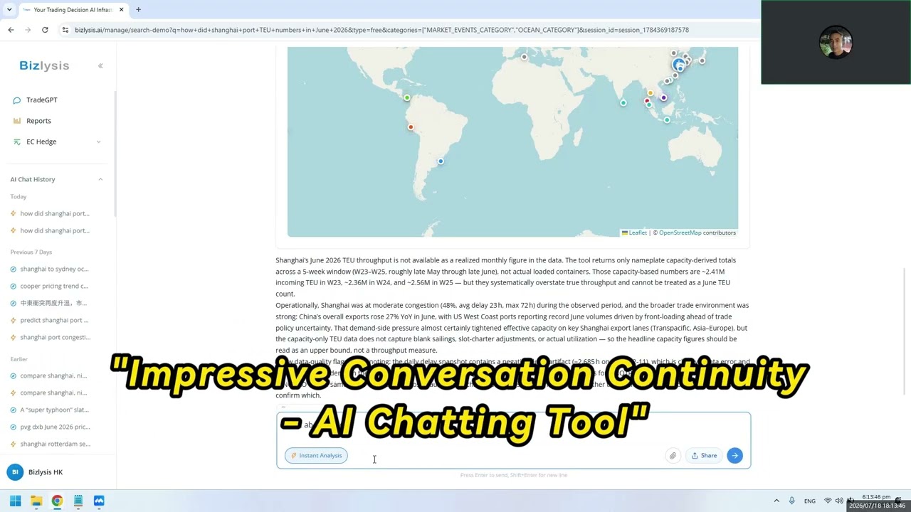 Bizlysis Tutorial #1: How to Use Instant Analysis &mdash; AI Shipping Data in Mins