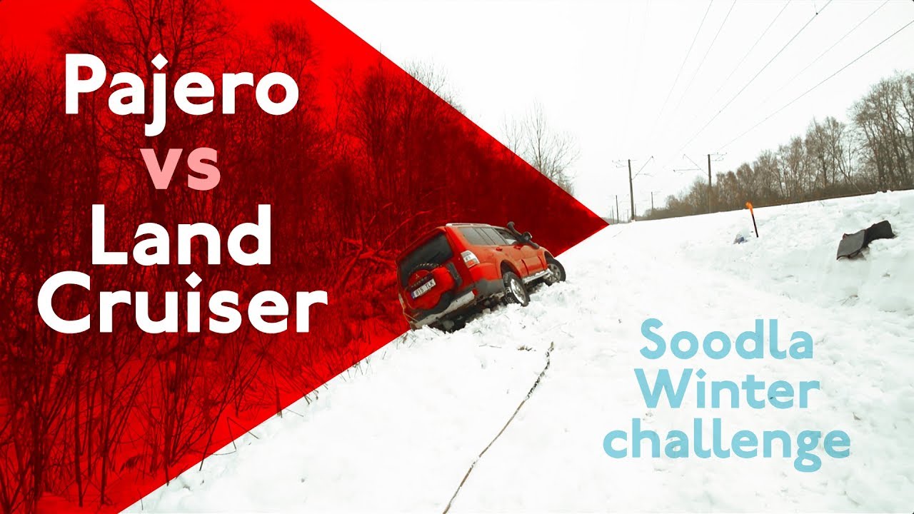 Estonian Winter challenge – Mitsubishi Pajero 4 and Toyota Land Cruiser 100 offroad