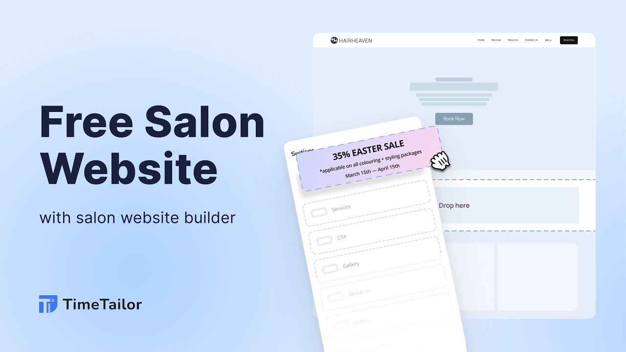 Get a Free Salon Website | Create, Customize & Connect Your Booking Link
