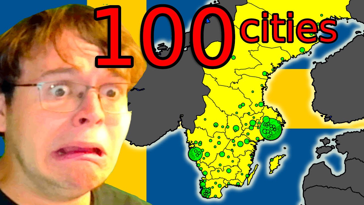 I Name The 100 Biggest Cities in Sweden (Sverige)