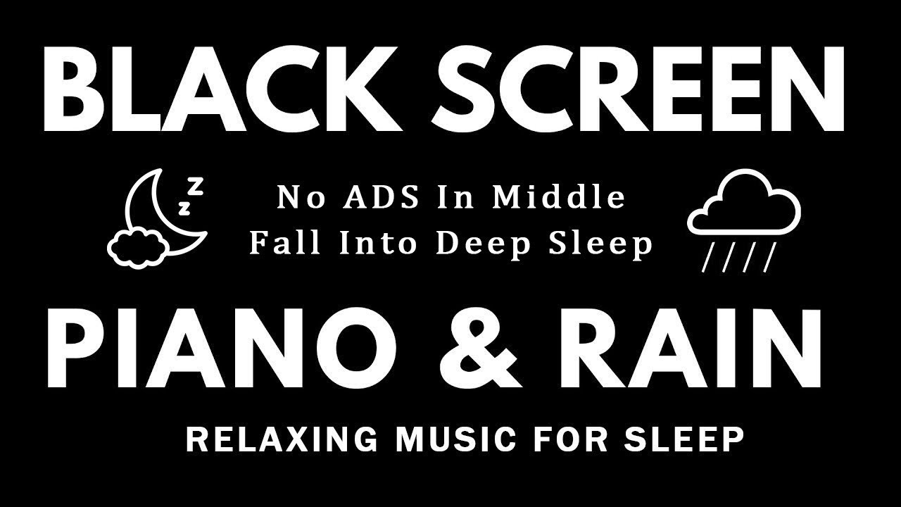 FALL INTO SLEEP INSTANTLY - Black Screen No ADS in Middle for Relaxation, Stress Relief, Sleep Music