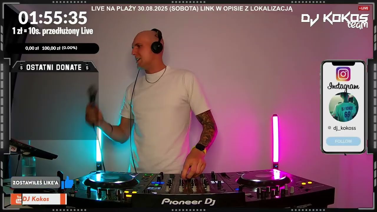 🔴 LIVE ⚡️DJ KOKOS ⚡️ NAJLEPSZA MUZYKA KLUBOWE 🥳ZACZYNAMY WEEKEND ☀️ (25.07.25)
