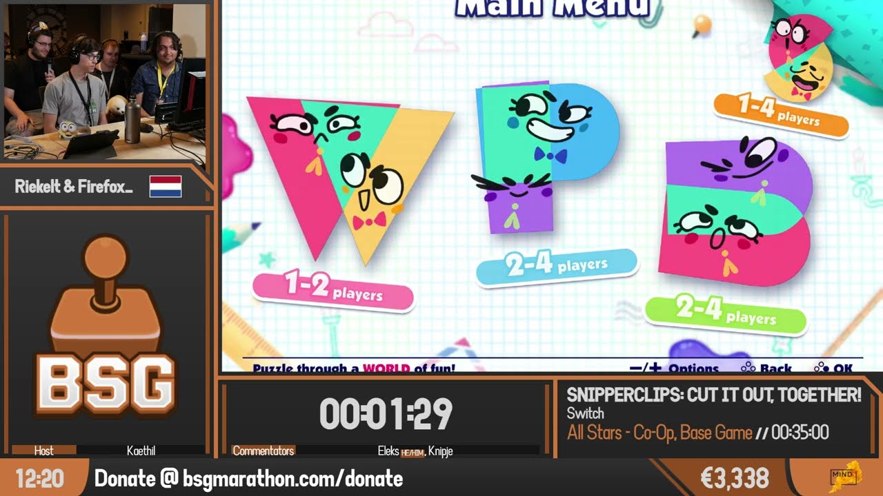 Snipperclips: Cut it out, together! | All Stars Base Game by Riekelt & firefox__ | BSG Annual 2022