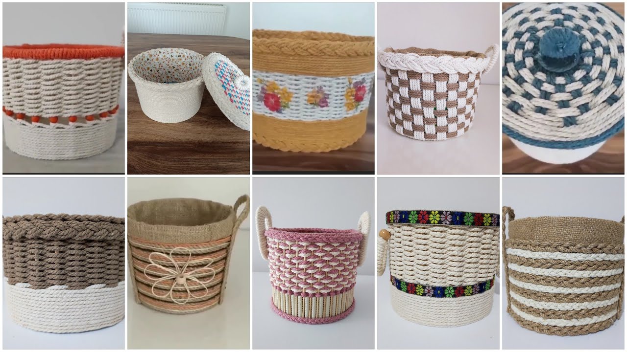 PLASTİK KOVA İLE YAPILABİLECEK 10 HARİKA SEPET✔️MAKE 10 AMAZING BASKETS WITH PLASTIC BUCKET